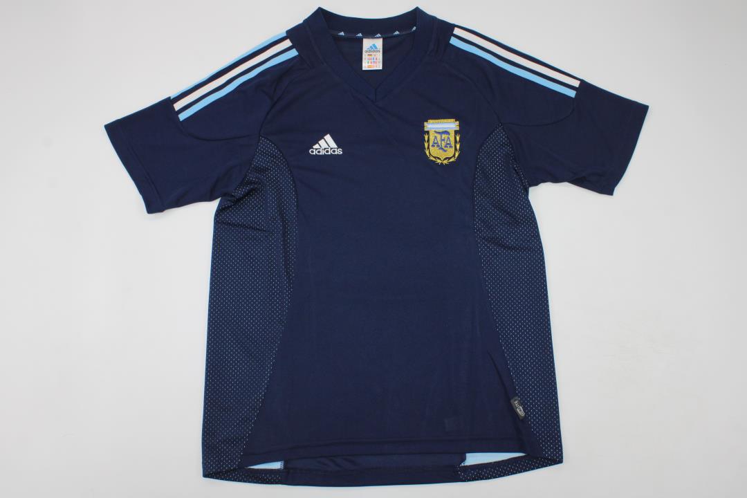 AAA Quality Argentina 2002 World Cup Away Soccer Jersey